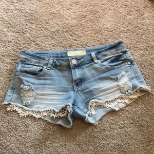 Light wash Jean shorts